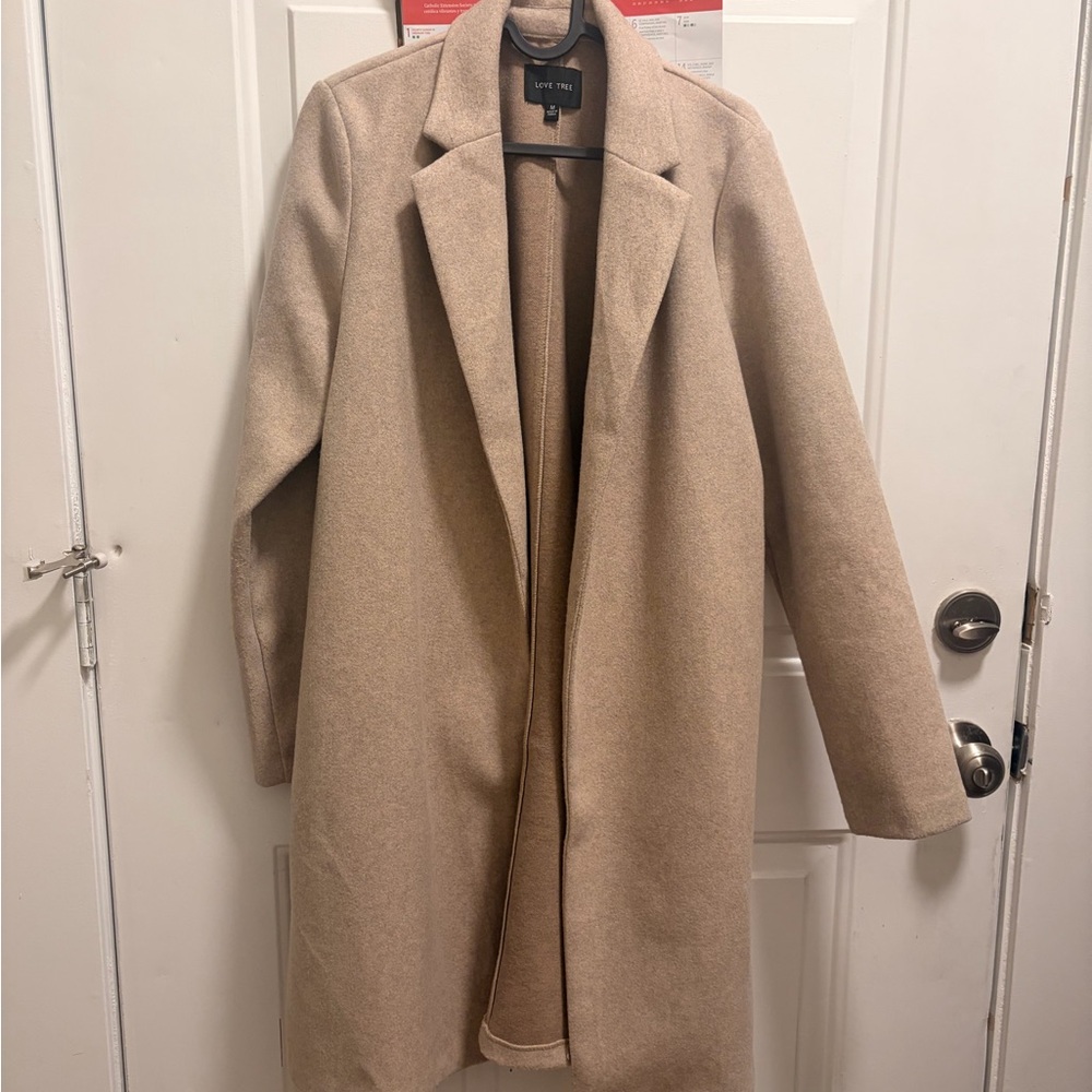 Elegant Beige Trench Coat